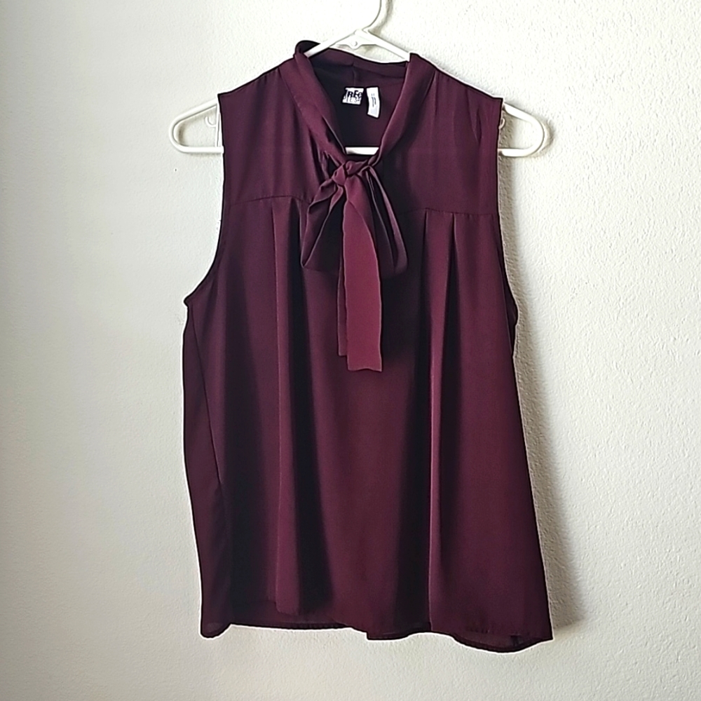 Free Press Ribbon Tie Blouse, Women's size xs